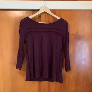 Cute 3/4 Length Gap Boatneck Shirt!